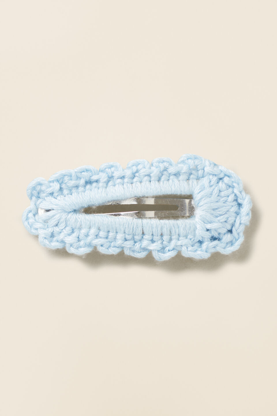 Crochet Snap  Baby Blue