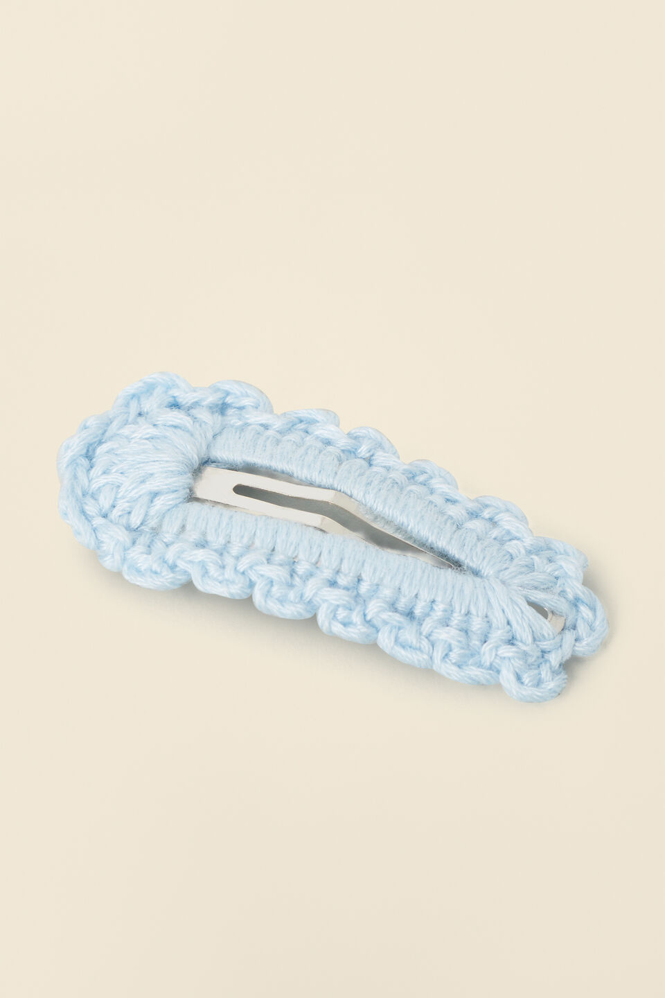Crochet Snap  Baby Blue