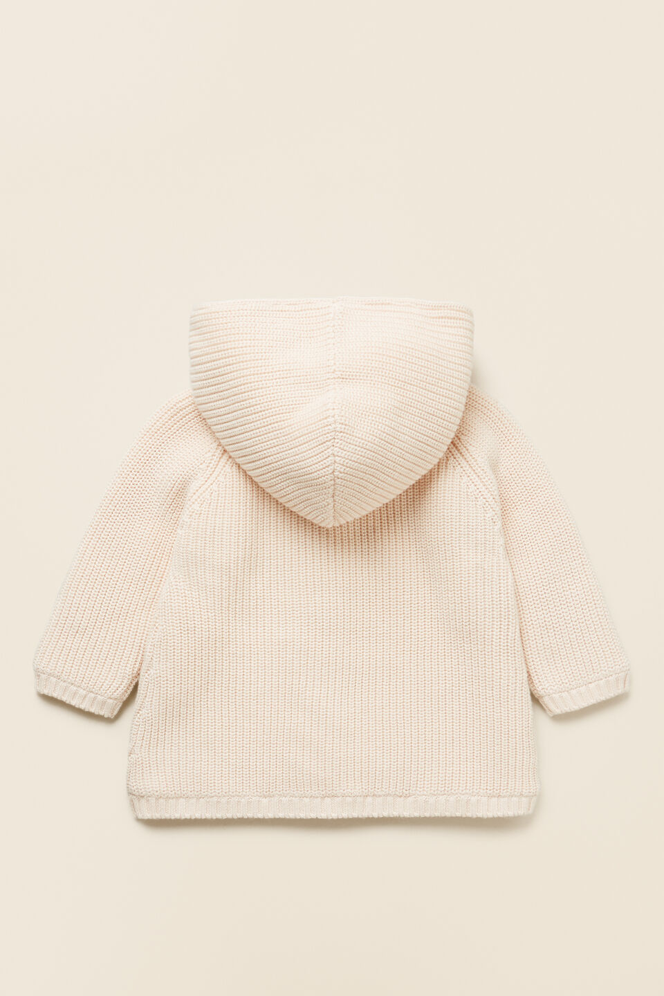 Hooded Knit  Creme