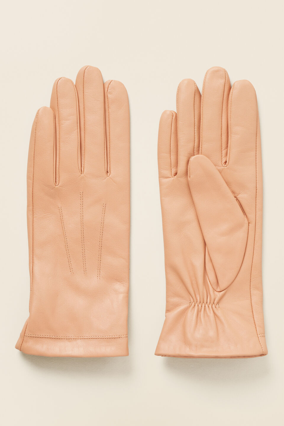 Leather Gloves  Light Ginger