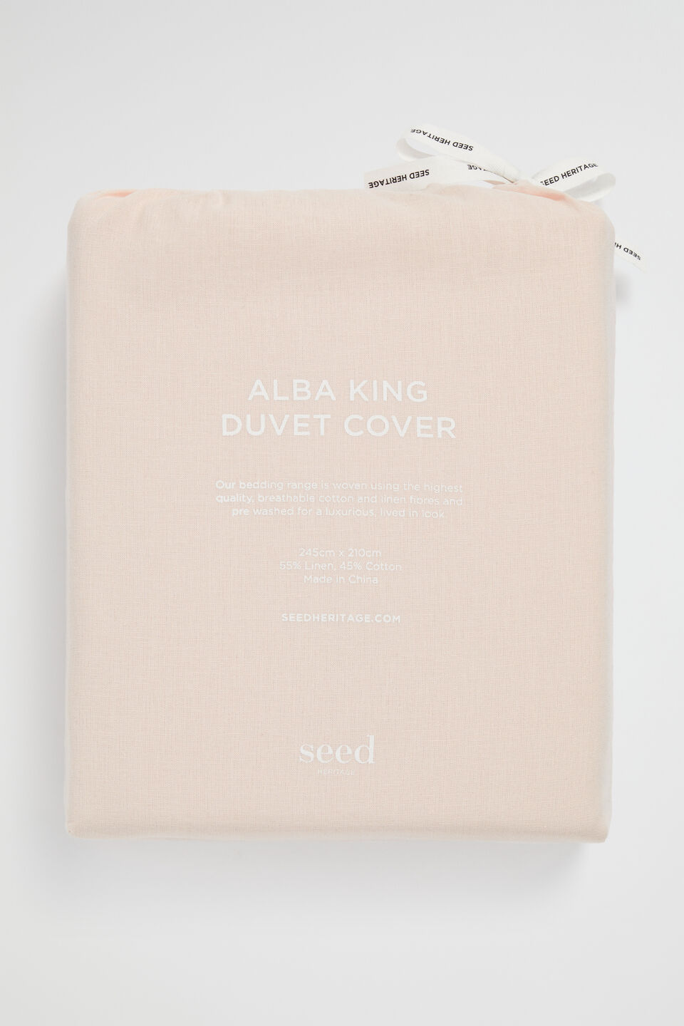 Alba King Duvet Cover  Blush