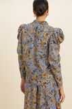 Floral Puff Sleeve Blouse  Turmeric Floral  hi-res