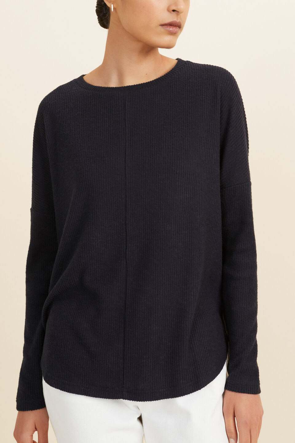 Supersoft Relaxed Top  Deep Navy
