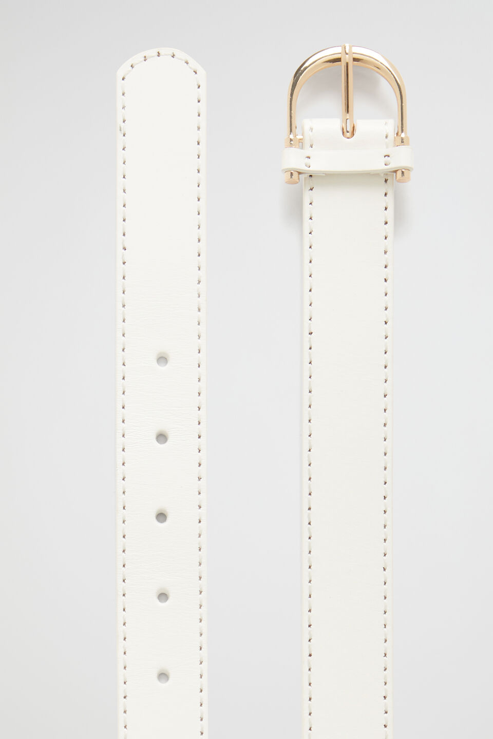 Dahlia Leather Belt  White
