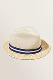 Woven Trilby Hat  Natural  hi-res