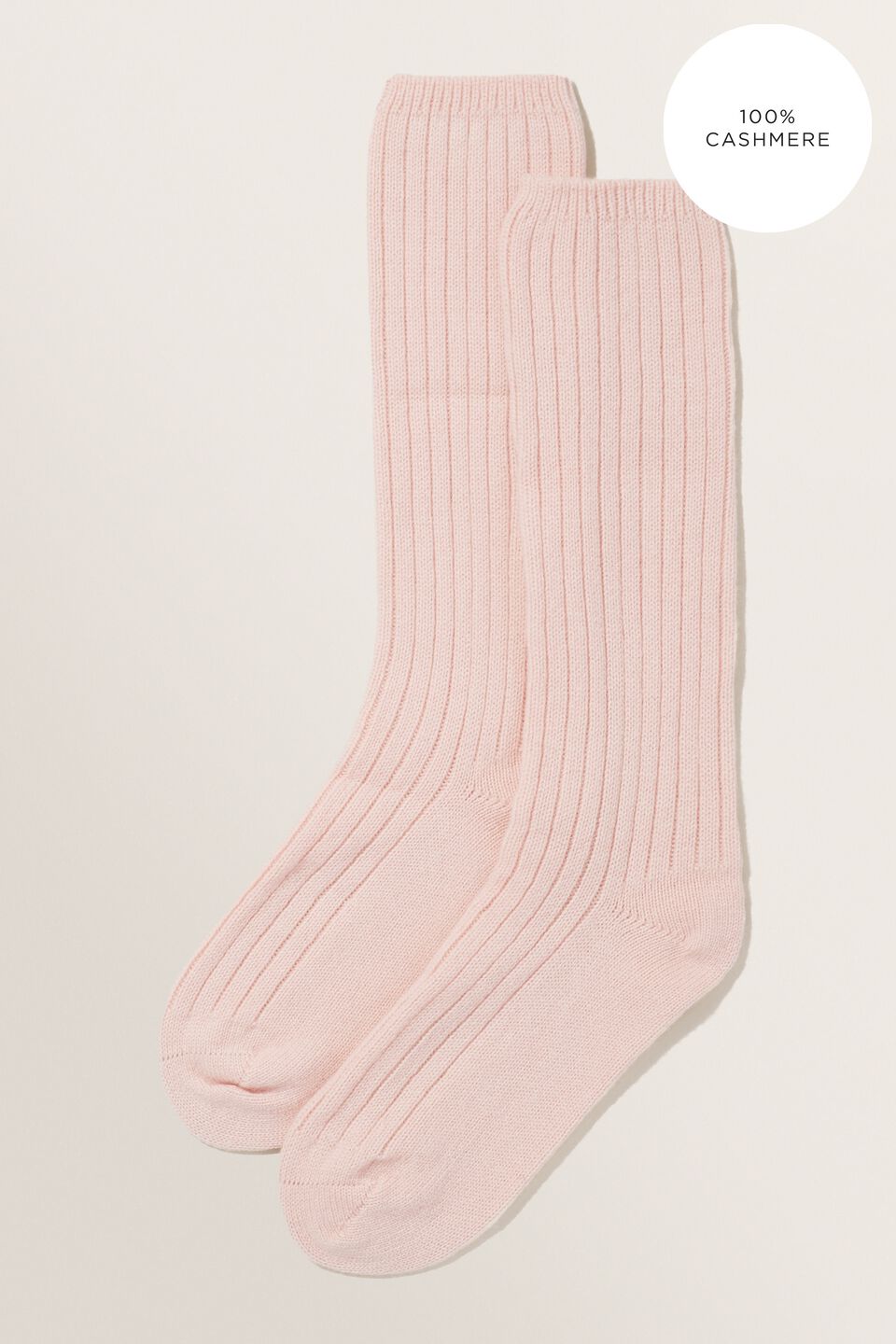 Cashmere Lounge Socks  Ash Pink