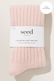 Cashmere Lounge Socks  Ash Pink  hi-res