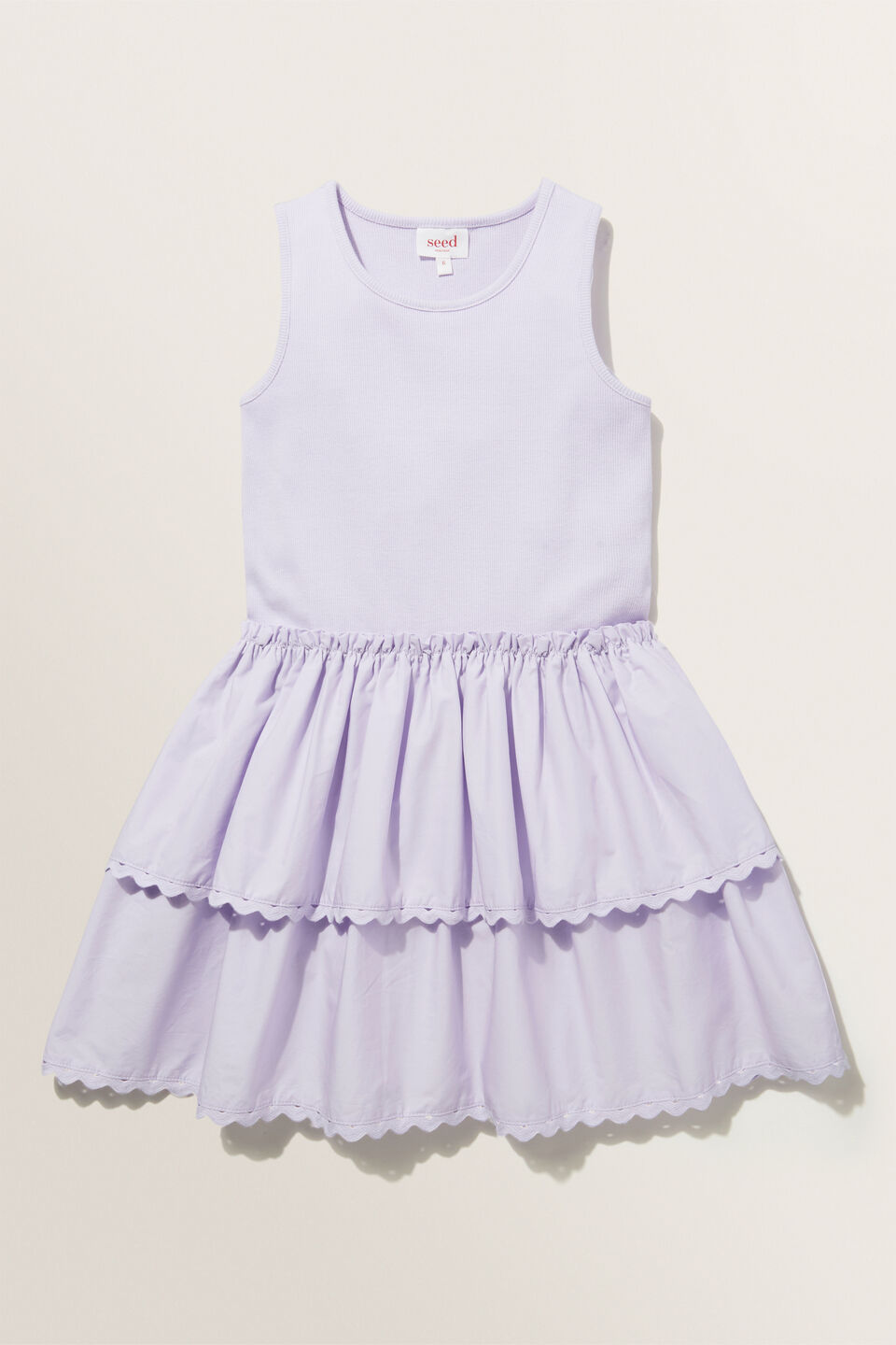 Mini Splice Rib Dress  Violet