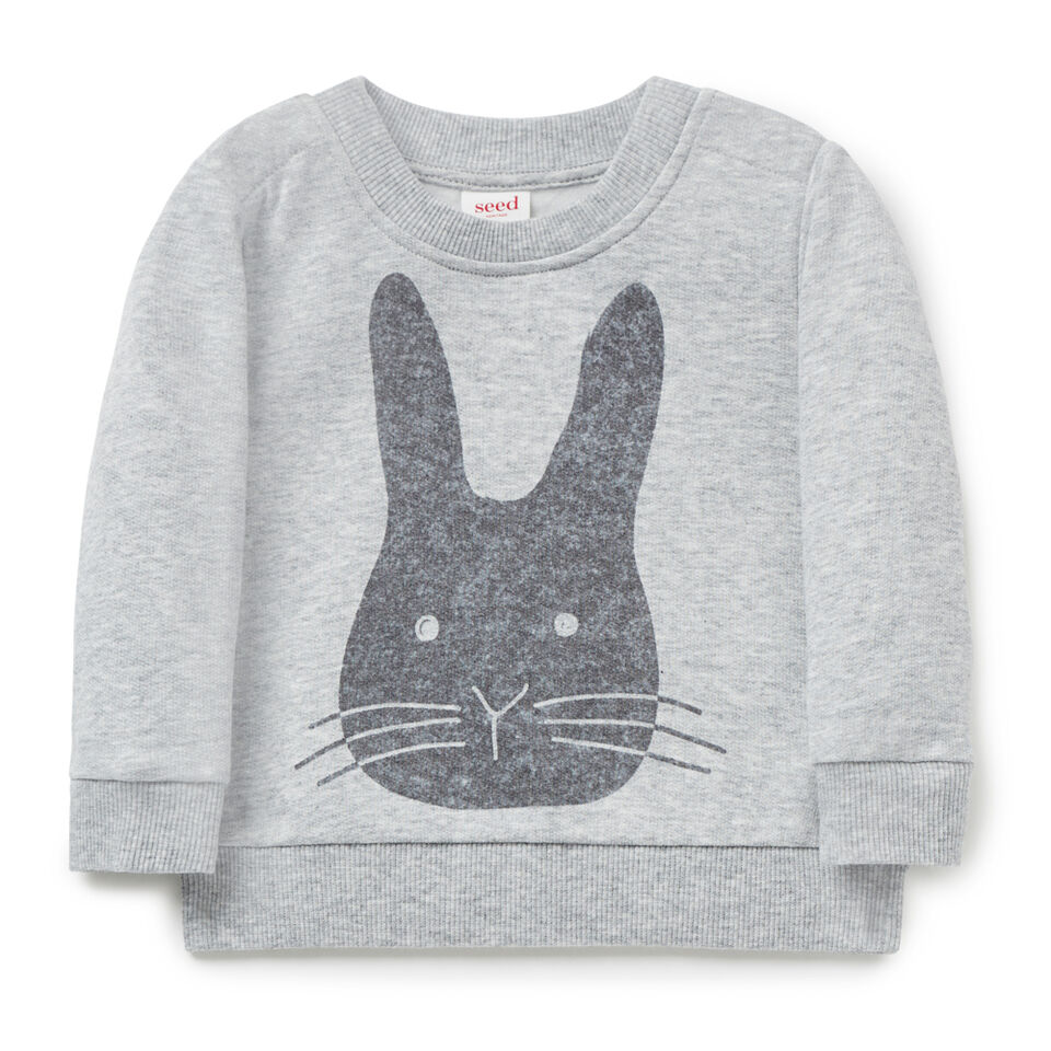 Bunny Face Crew Sweater  