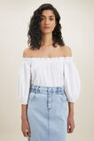 Frill Off Shoulder Top  Whisper White  hi-res