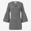 Trumpet Sleeve Rib Tunic    hi-res