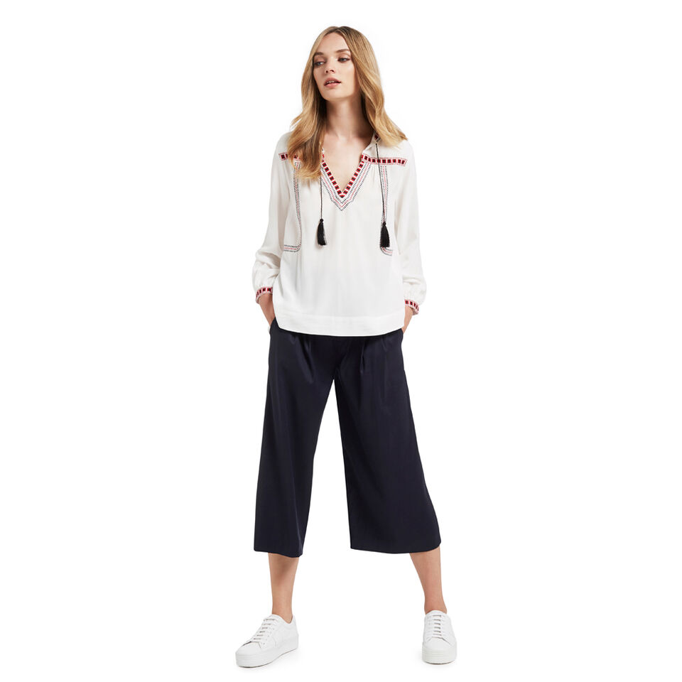 Tie Waist Pleat Pant  