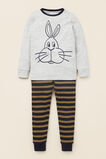 Stripe Bunny Pyjama  Cloudy Marle  hi-res