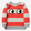 Stripe Eyes Crew Sweater    hi-res