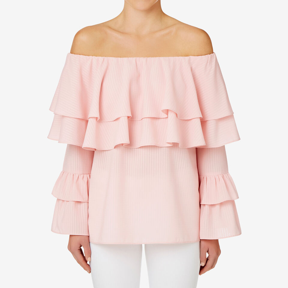 Layered Off Shoulder Top  