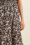 Floral Textured Midi Skirt  Neutral Floral  hi-res