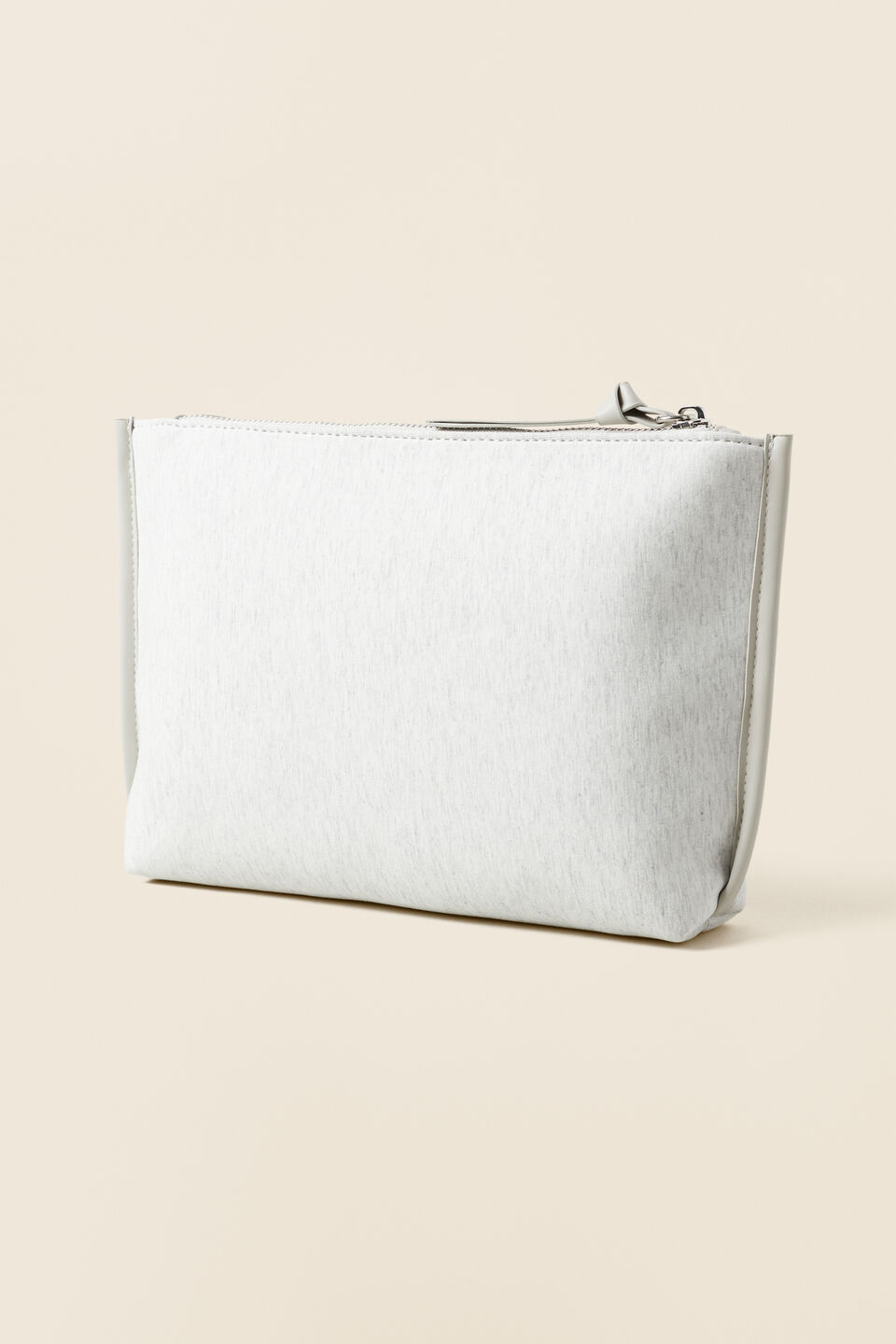 Seed Logo Jersey Pouch  Light Grey Marle