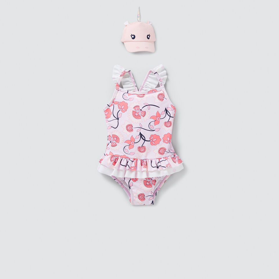 Floral Frill Bather  