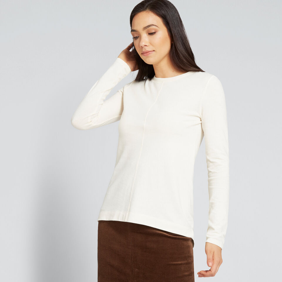 Front Seam Long Sleeve Top  