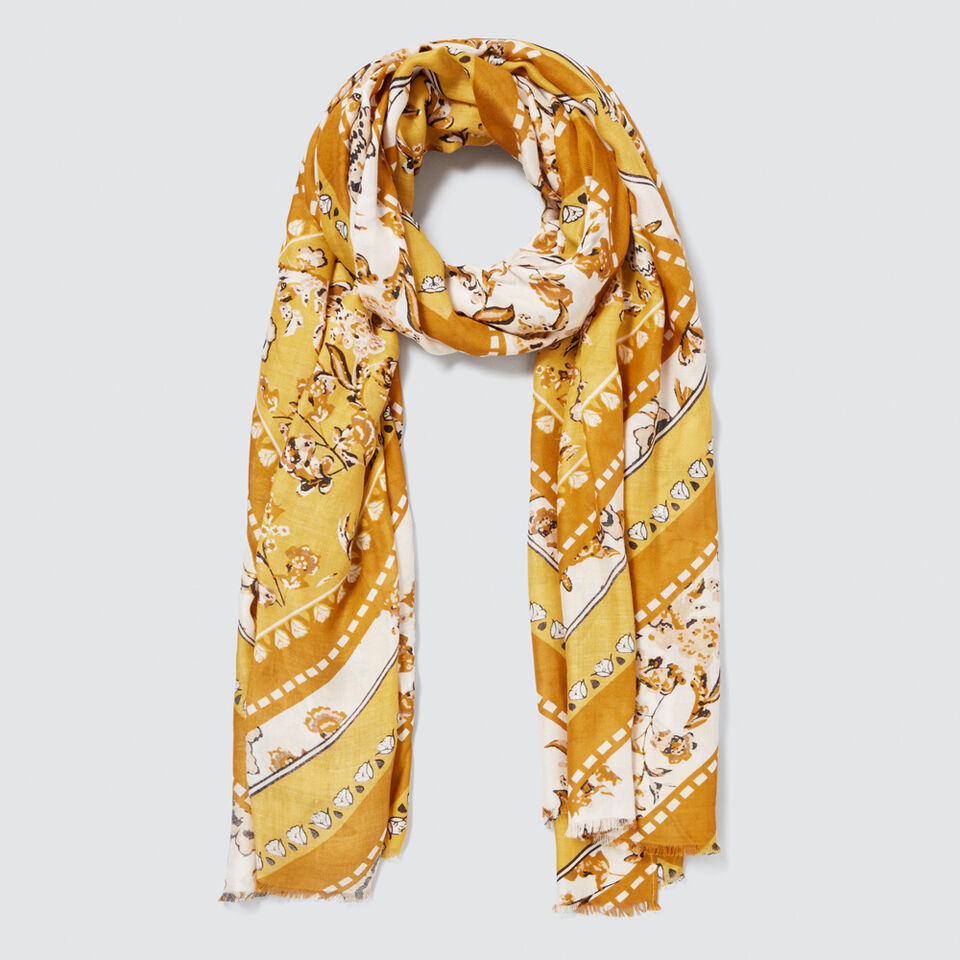 Diamond Floral Scarf  