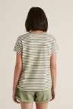 Textured Striped T Shirt    hi-res