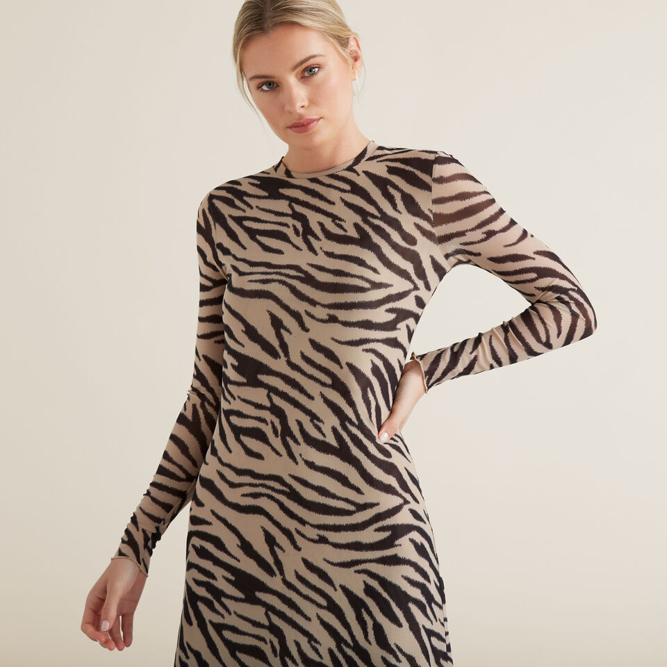 Sketchy Zebra Dress  