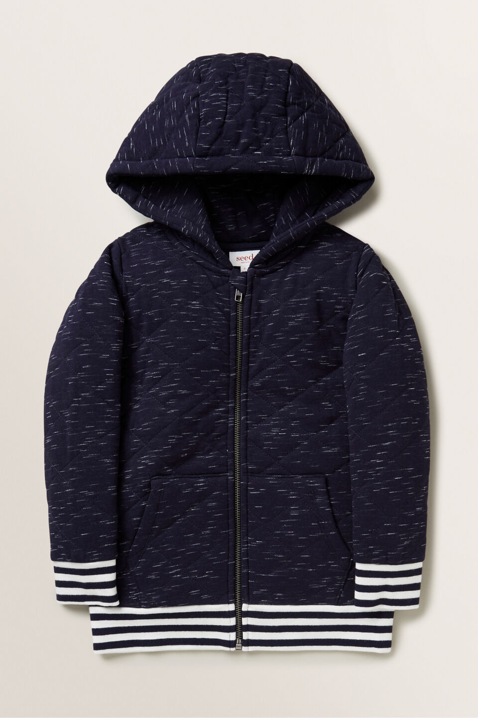 Quilted Hoodie  Midnight Space Dye