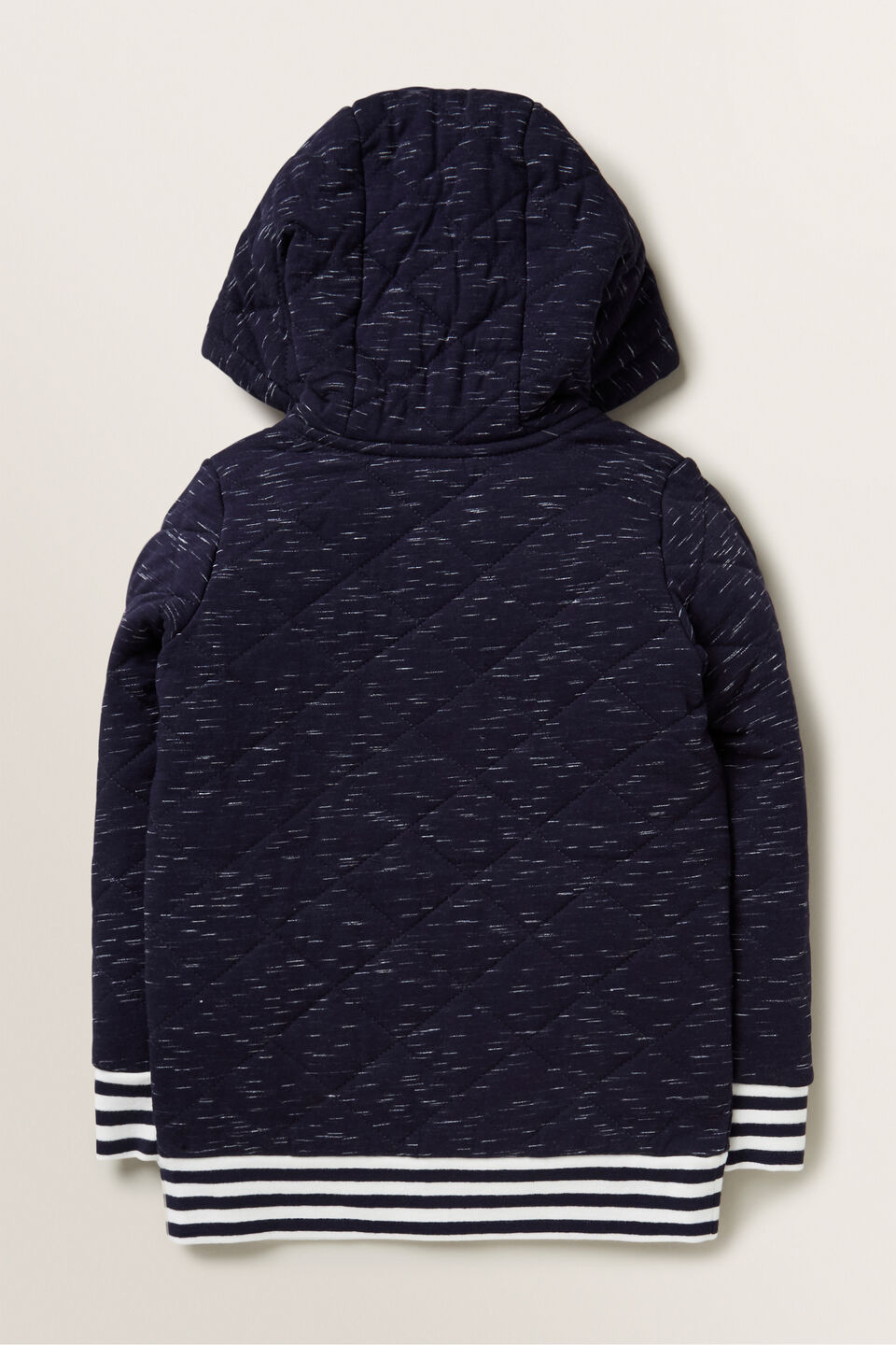 Quilted Hoodie  Midnight Space Dye
