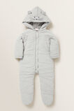 Hooded Cheesecloth Suit  Birch Marle  hi-res