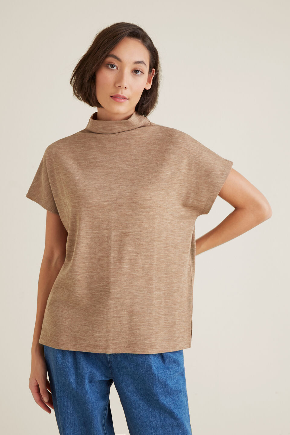 Mock Neck Babywool Top  