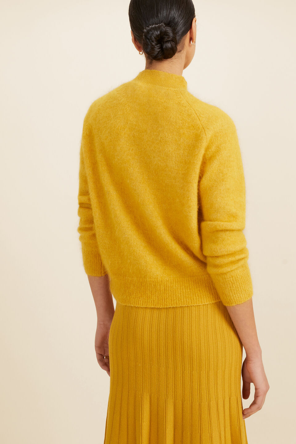 Mohair Blend Sweater  Turmeric