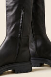 Lara Leather Knee High Boot  Black  hi-res