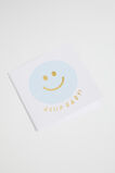 Small Smiley Hello Baby Card  Multi  hi-res