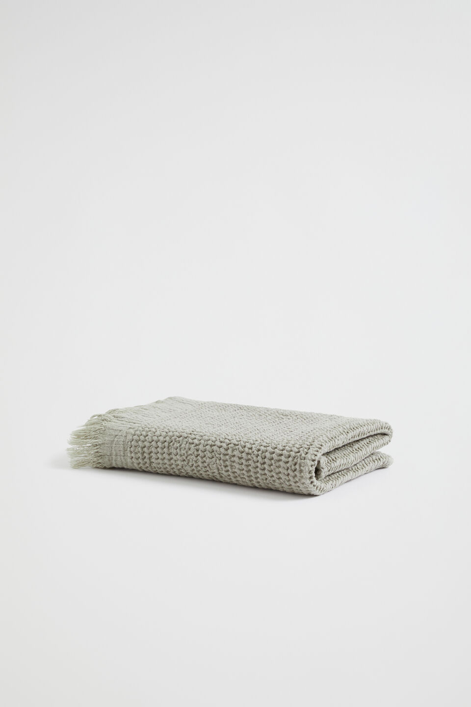 Thea Waffle Hand Towel  Olive