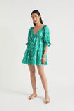 Linen Sweetheart Mini Dress  Jade Green Retro  hi-res