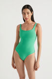 Rib Swimsuit  Jade Green  hi-res