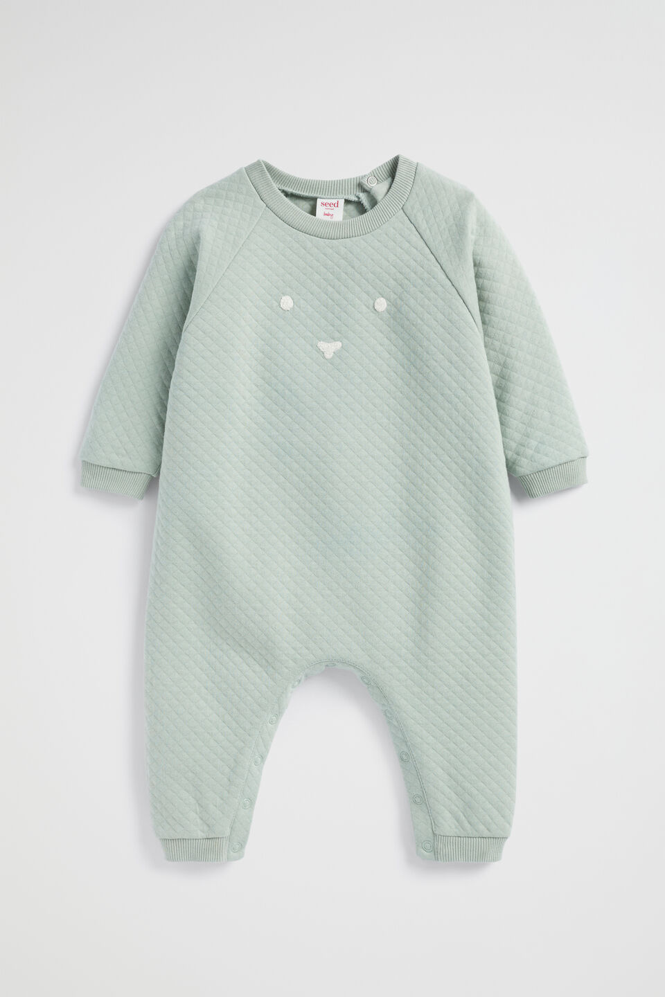 Quilted Bunny Jumpsuit  Sage
