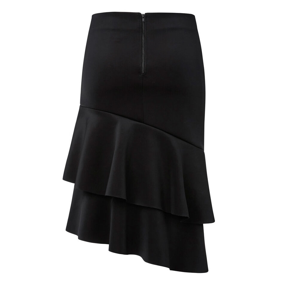 Double Frill Scuba Skirt  