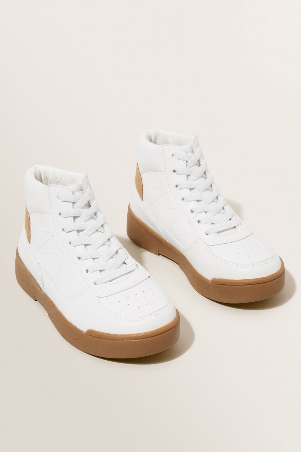 High Top Boot  White