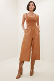 Leather Culotte  Burnt Bronze  hi-res