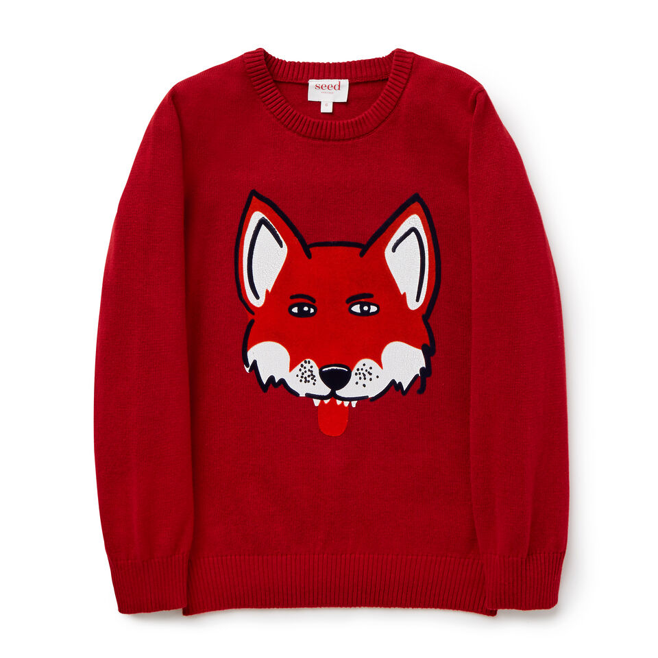 Fox Crew Knit  