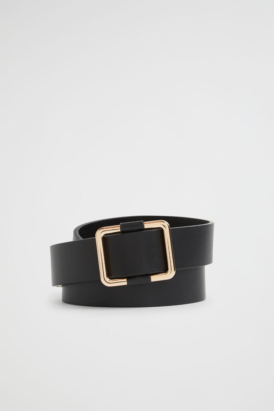 Naomi Leather Hip Belt  Black