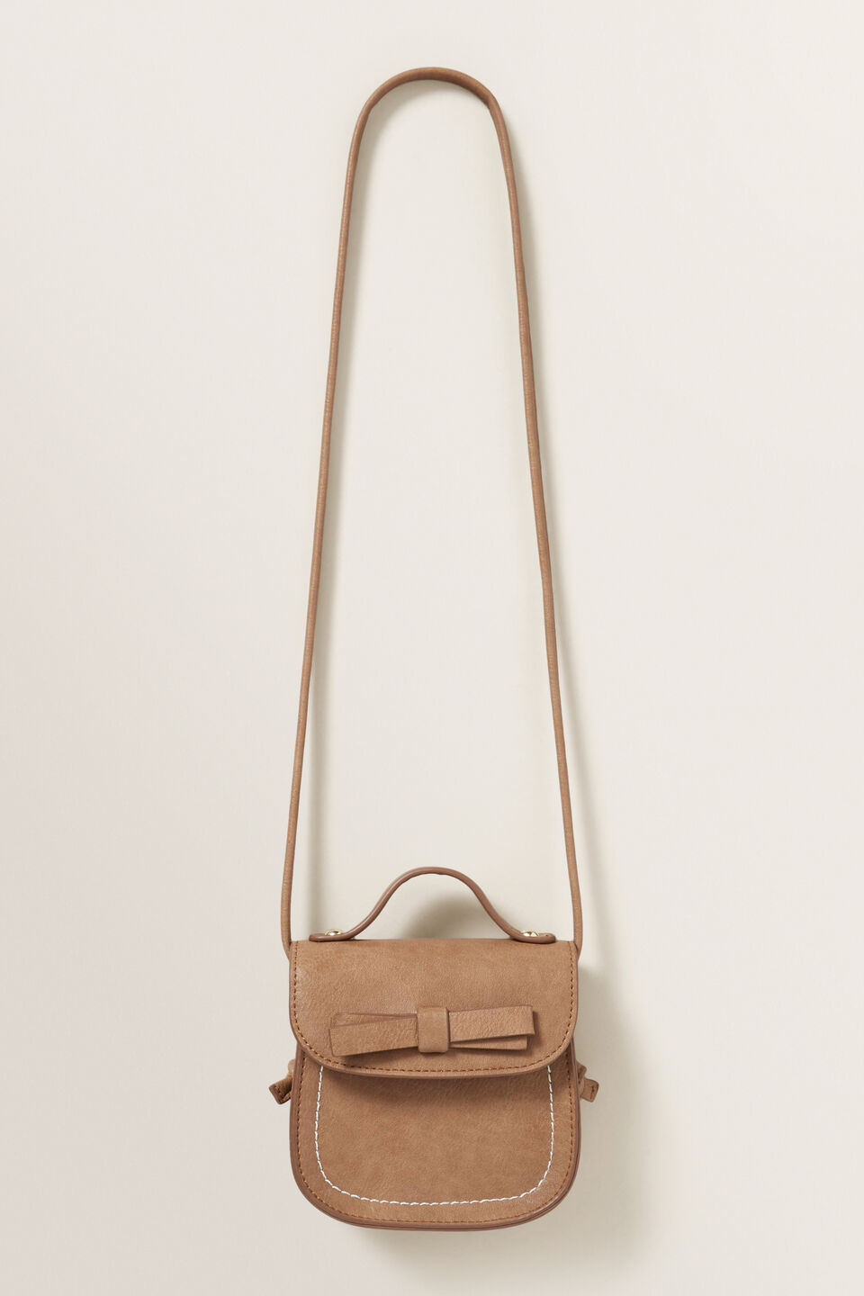 Bow Crossbody Bag  Tan