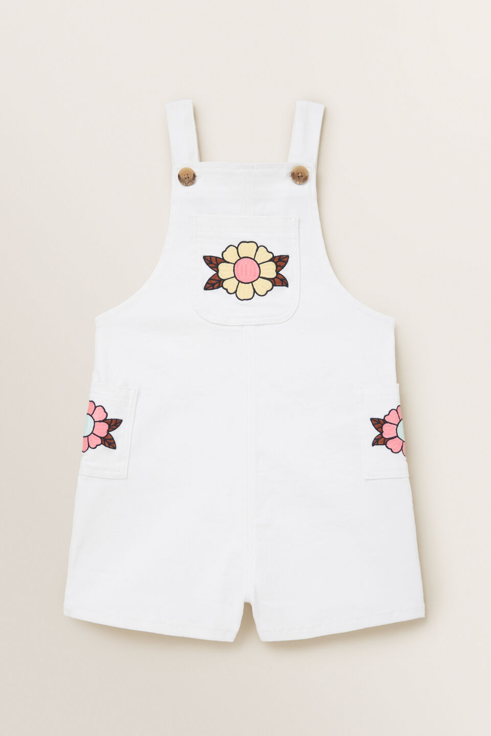 Embroidered Denim Dungarees  1