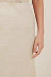 Core Linen Slip Skirt  Sandstone Cross Dye  hi-res
