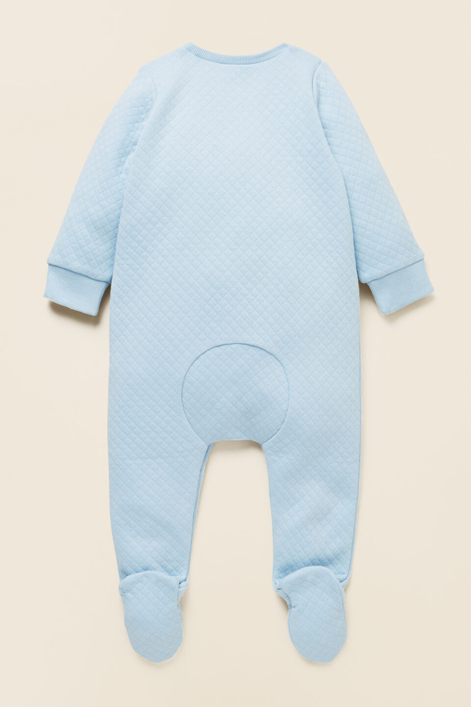 Quilted Bunny Jumpsuit  Powder Blue