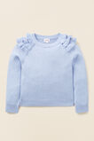 Frill Sweater  Powder Blue  hi-res