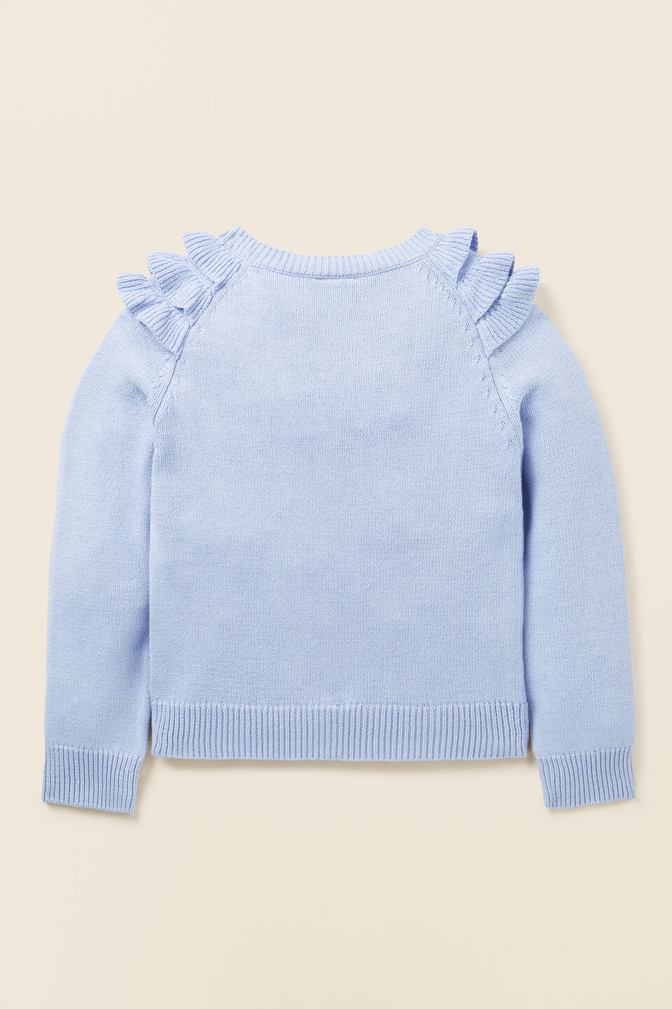 Frill Sweater  Powder Blue