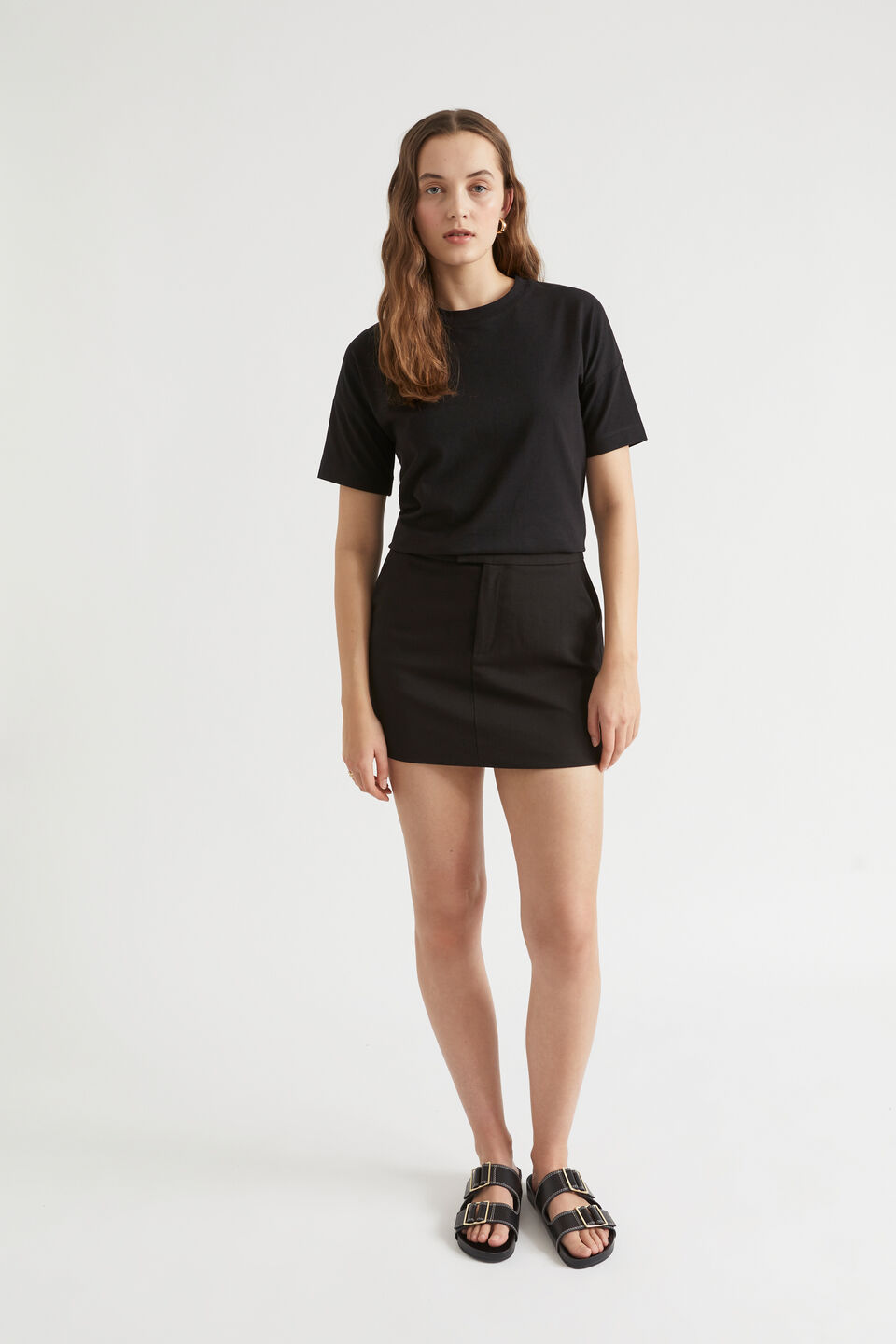 Core Boxy Tee  Black