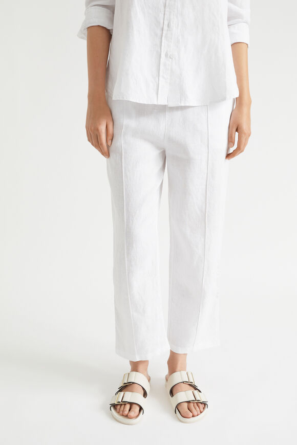 Core Linen Paperbag Pant  Whisper White  hi-res